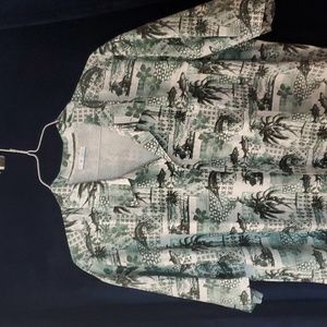 NWOT Columbia Men's PFG Trollers Best Short Sleeve Hawiian-style Shirt - 2XLT